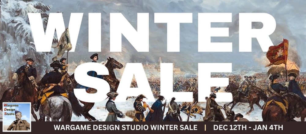 Wargame Design Studio Winter Sale Banner